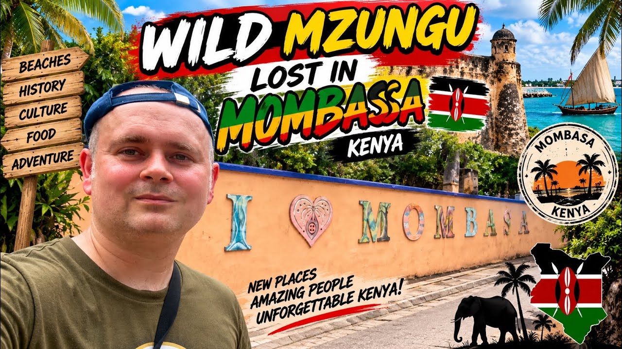 Wild Mzungu lost in Mombasa, Kenya.