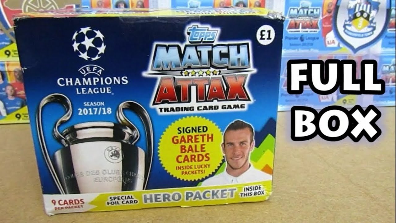 Match Attax 17/18 Champions League UK Booster Box Opening | 50 PACKS | 5 HATRICK HEROES | HERO PACK