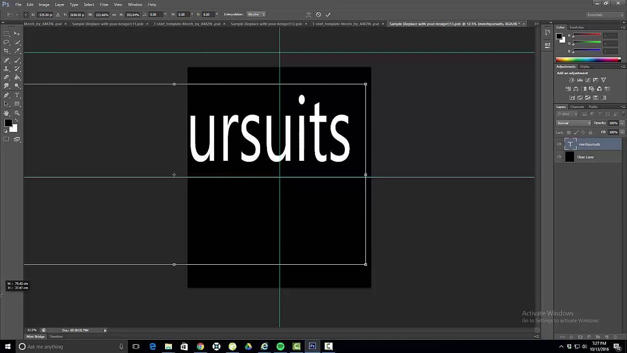 Merch By Amazon Photoshop Tutorial - Part 1: The Basics