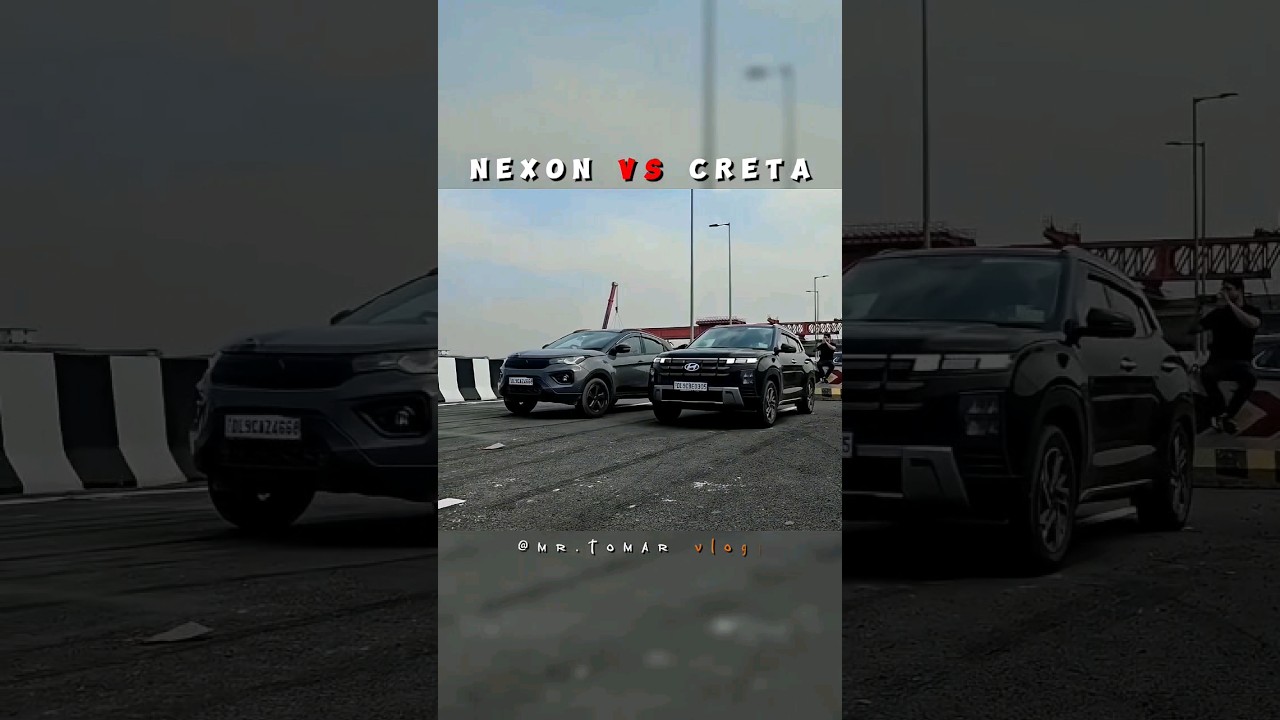 Creta 2024 Facelift and Tata Nexon Drag Race