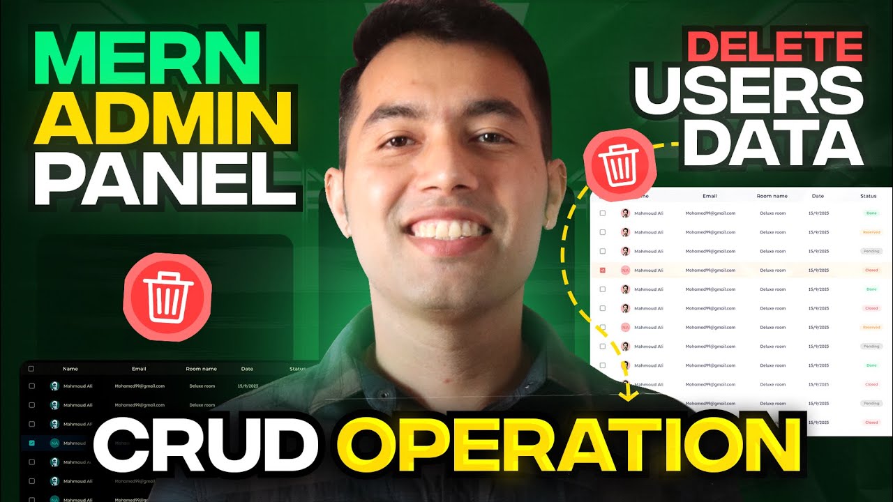 #45: MERN Stack CRUD👉 How to Delete User from Admin User Page (Frontend + Backend)
