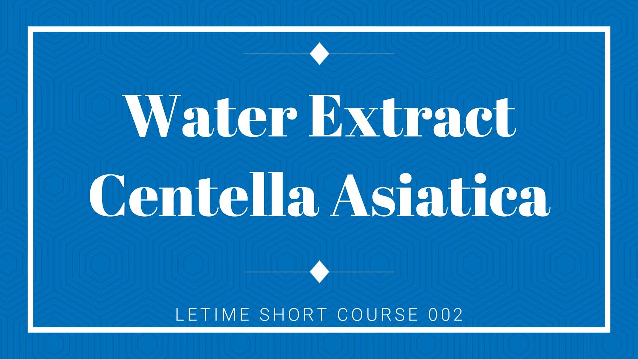 Centella Asiatica: How to Extract at Home, Water Extraction for Skincare, Drink, Aqueous Extract
