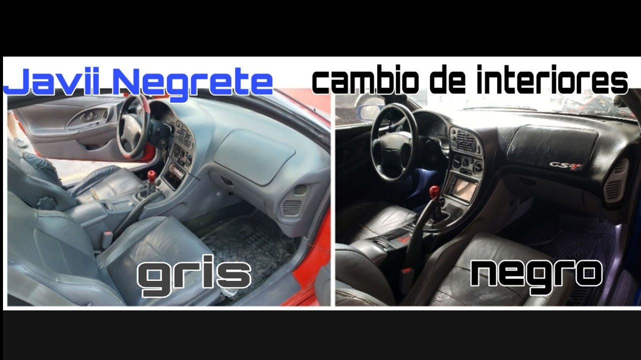Conversión Del Interior De GRIS A NEGRO Al Mitsubishi Eclipse Gst | Javii Negrete