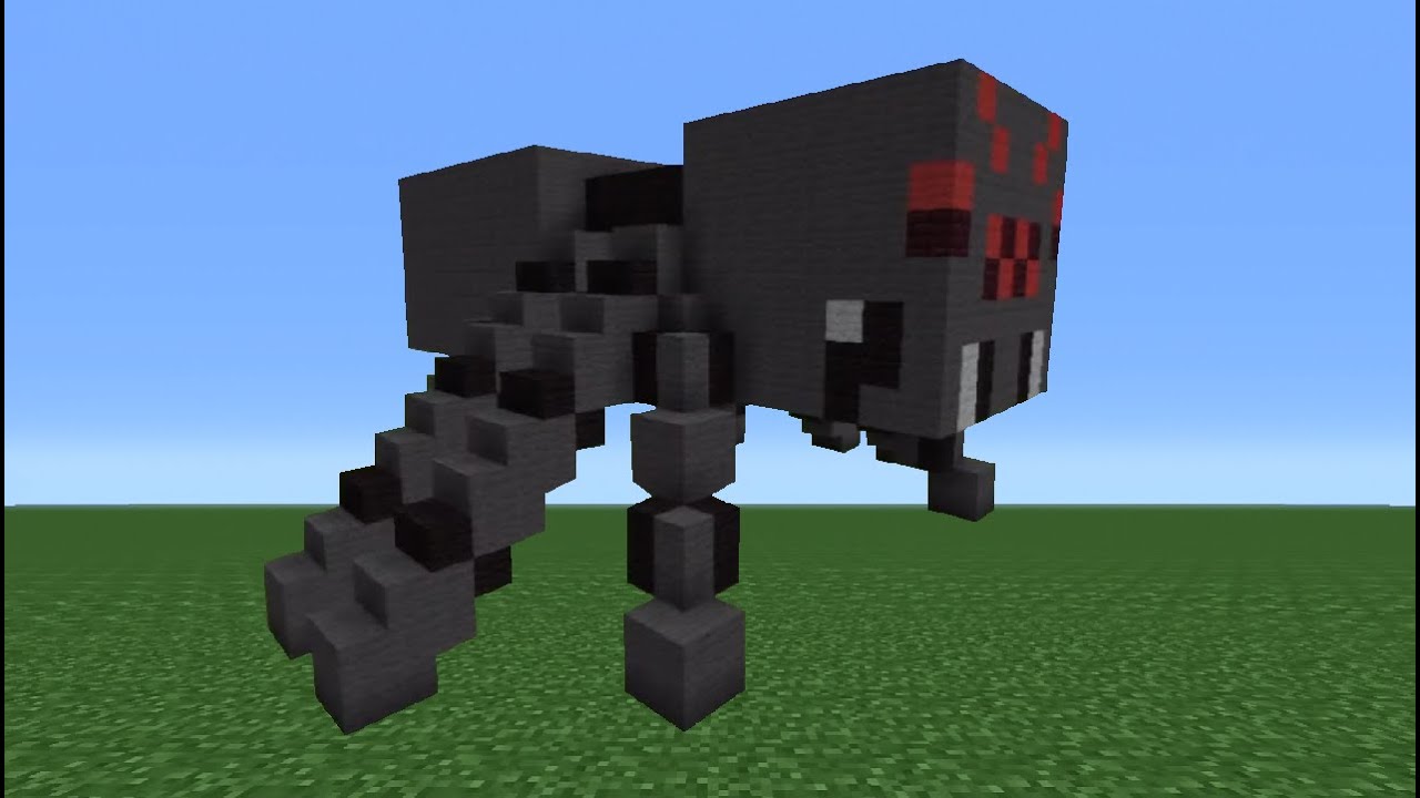 Minecraft Tutorial: How To Make A Spider Statue