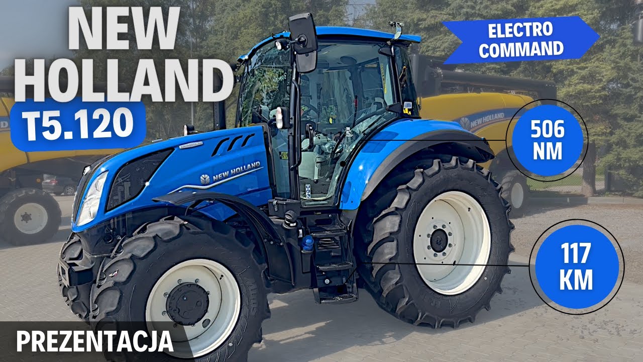 NEW HOLLAND T5 ELECTRO COMMAND - solidna propozycja powyżej 100 KM | Prezentacja / test ciągnika