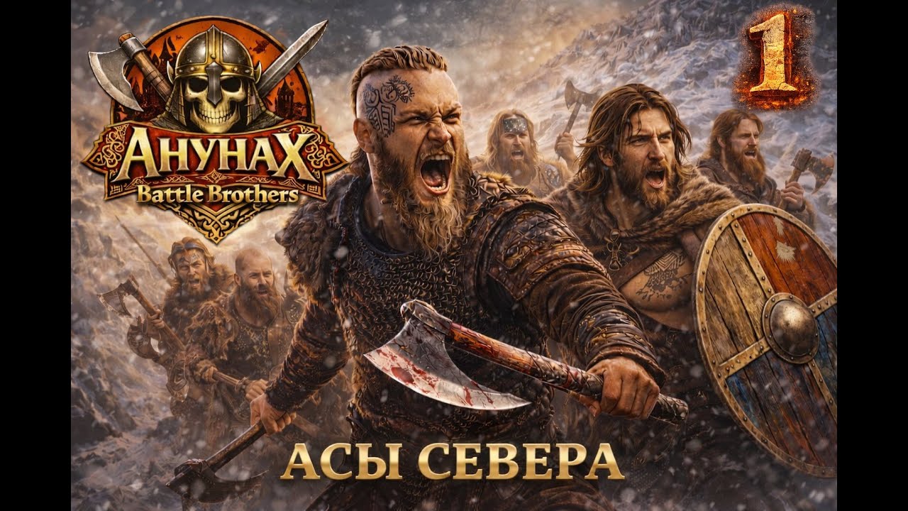 Рагнар и его друзья в Battle Brothrs! Прохождение за Налётчиков с севера! E/E/I Серия 1-я "Начало"