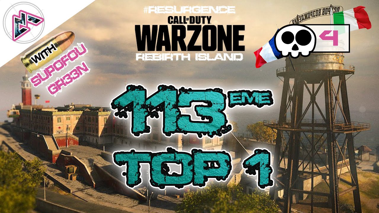 TOP 1 sur le mode Resurgence de Warzone avec @Supofou et @Gr33n - 113&egrave;me victoire