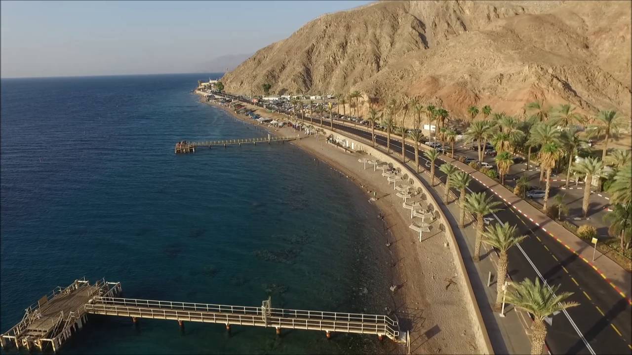 חוף אילת ממעוף הציפור