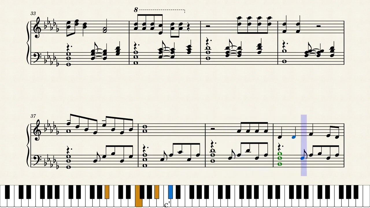 Rude - MAGIC!  [Piano + Sheet] (Arr. by PianiZT)