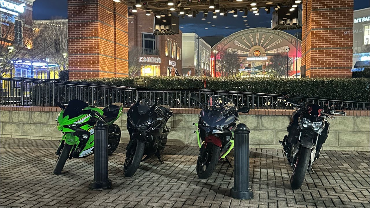 MEETING NEW BIKERS | NIGHT RIDE TO DOWNTOWN ATL|