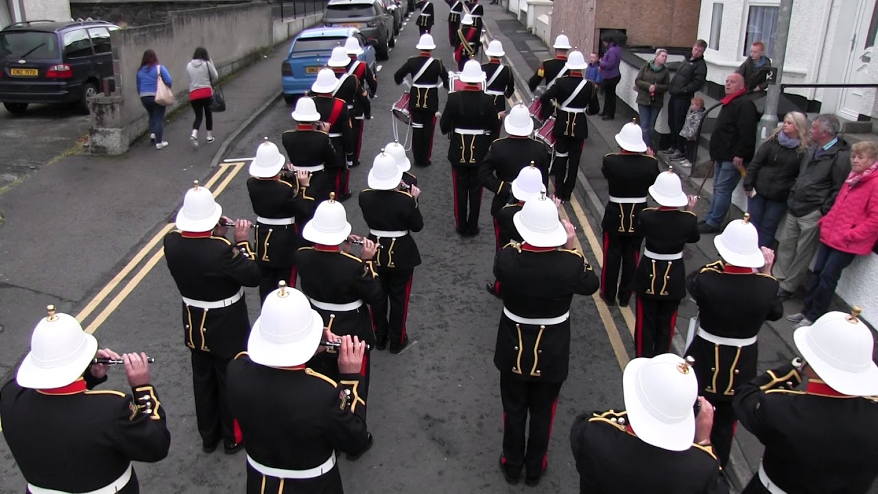 Omagh Protestant Boys FB @ Portrush Sons Of Ulster FB Parade 2017
