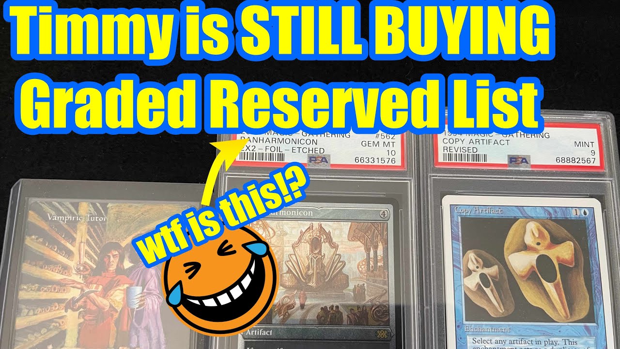 Buying Graded RESERVED LIST MTG cards and Grading NEW Cards in 2023 BGS PSA CGC