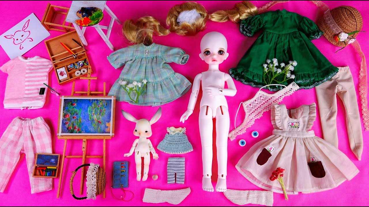 구관 드리밍돌 마롱개봉 Ball Jointed Doll Dreaming Doll Marron Unboxing dress up dolls Drawing doll play set 4K