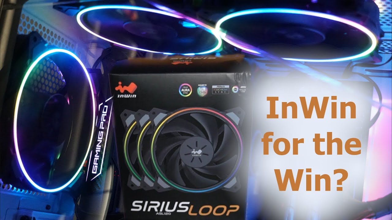 InWin Sirius loop ASL120 RGB fan unboxing installation review