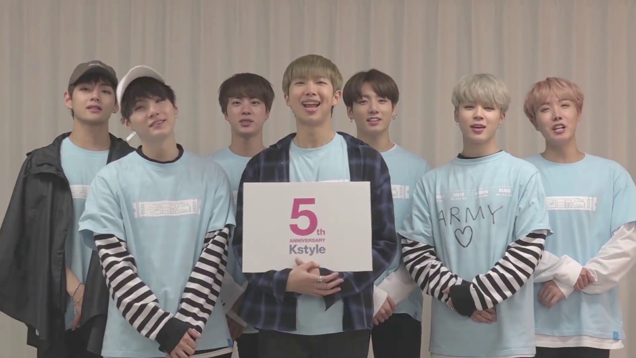 【Kstyle5周年】BTS（防弾少年団）からお祝いメッセージが到着！