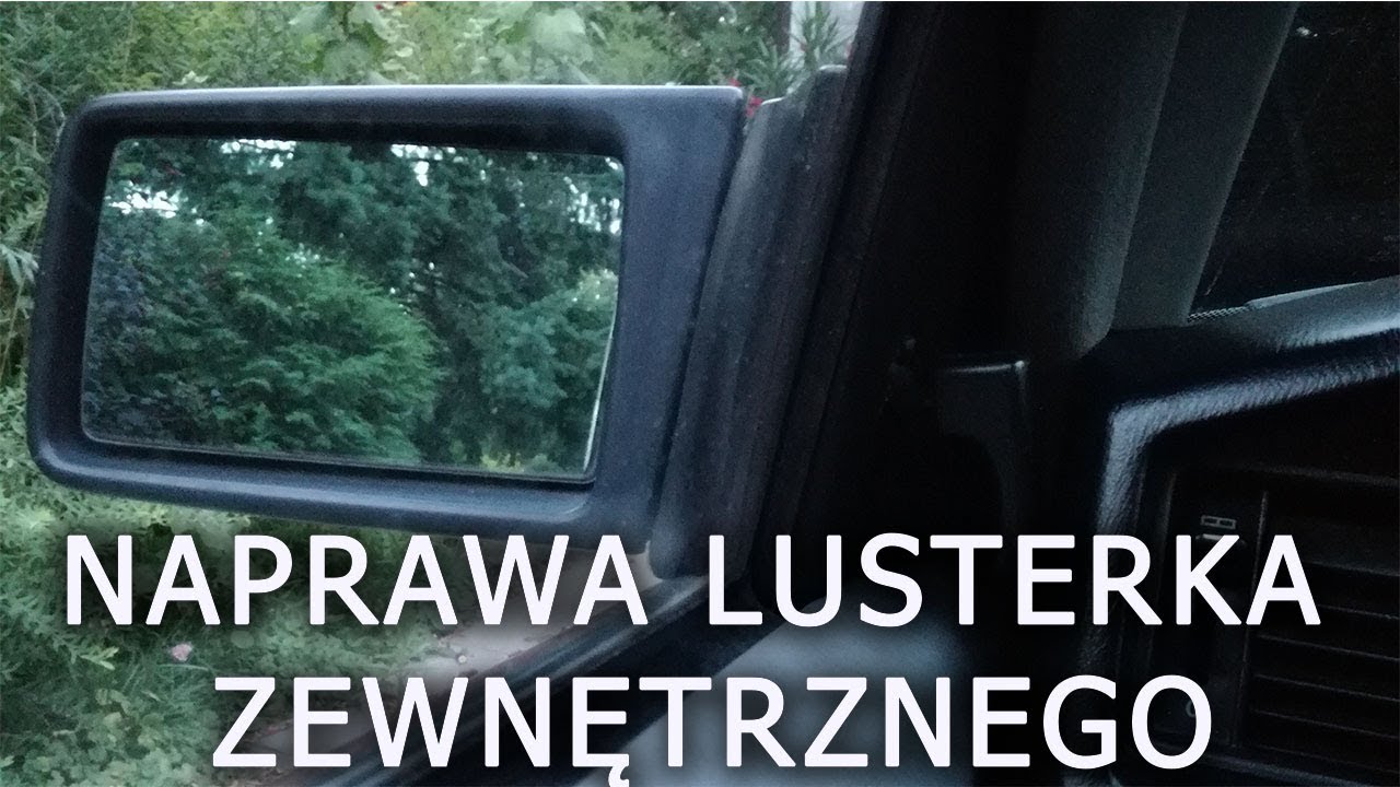 Naprawa 🔧 uszkodzonego lusterka zewnetrznego Mercedesie w201 (190)🚘