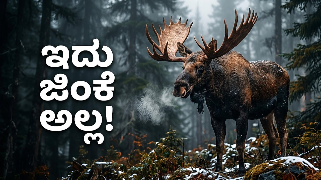 This is not a deer! 😱 Have you ever seen a moose this big?&rdquo;