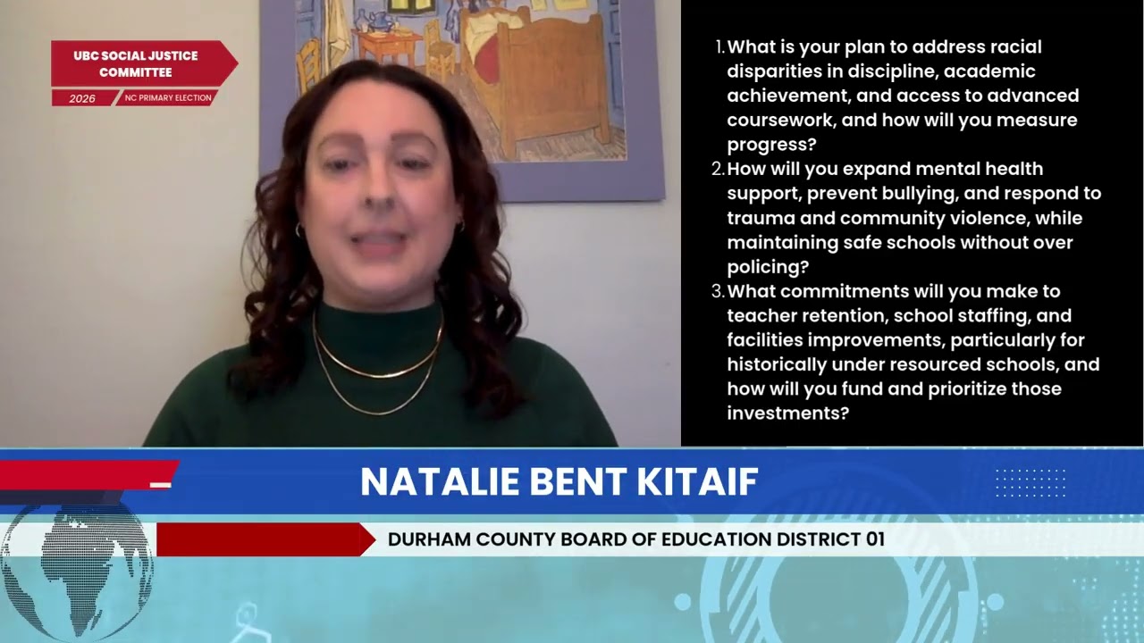 Durham County Board Of Education District 1 - Natalie Bent Kitaif