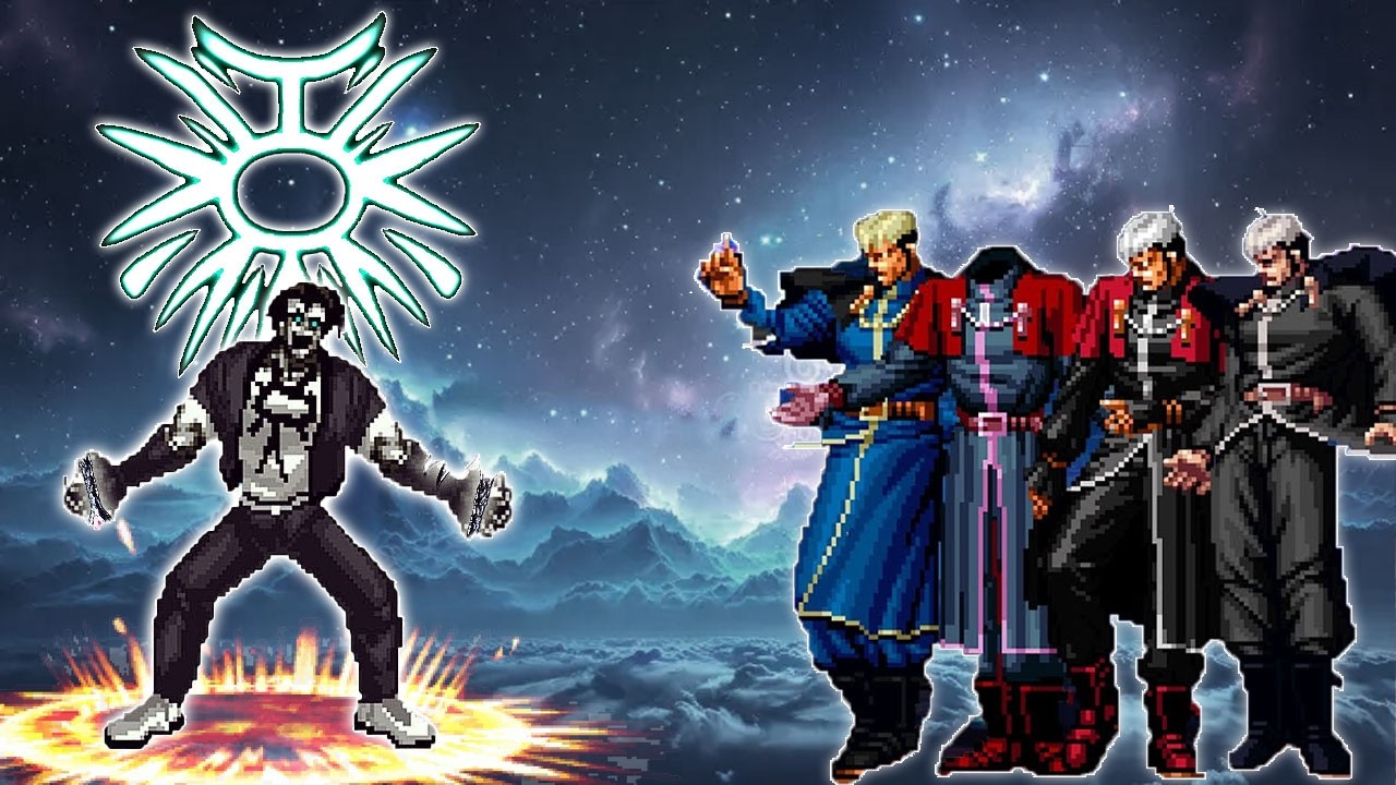[KOF Mugen] Orochi Kusanagi WF Vs Goenitz Team