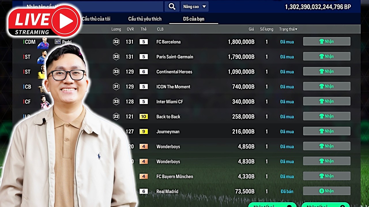FC ONLINE: PHÁ SẠCH VÀI TRIỆU TỶ LÀM 1 SỐ TEAM 