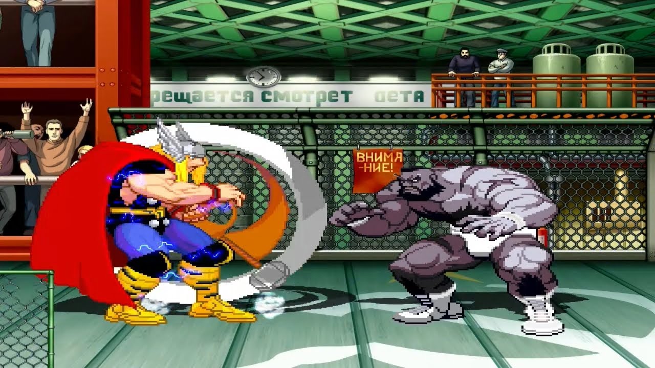 THOR vs MECH ZANGIEF - MARVEL vs STREET FIGHTER EPIC BATTLE