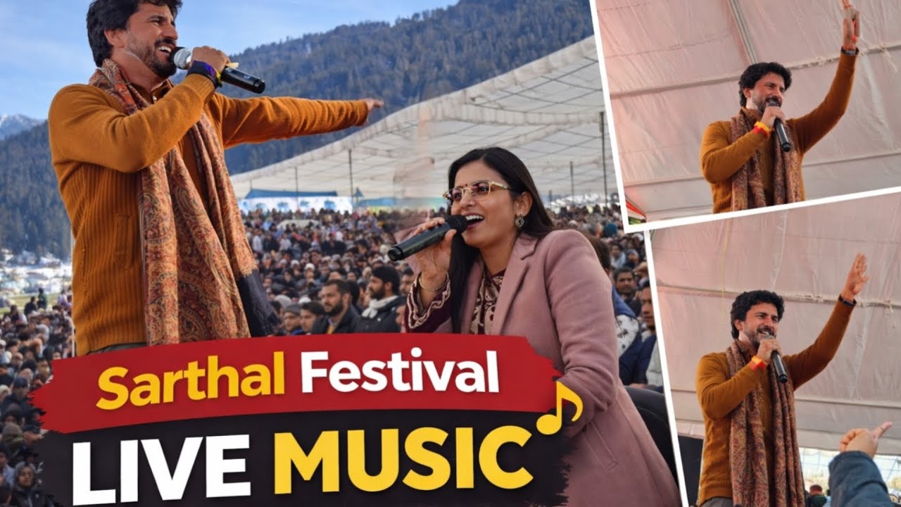 Sonali Dogra vs Bishan dass | Live Performance at Sarthal Festival | Pahadi Music