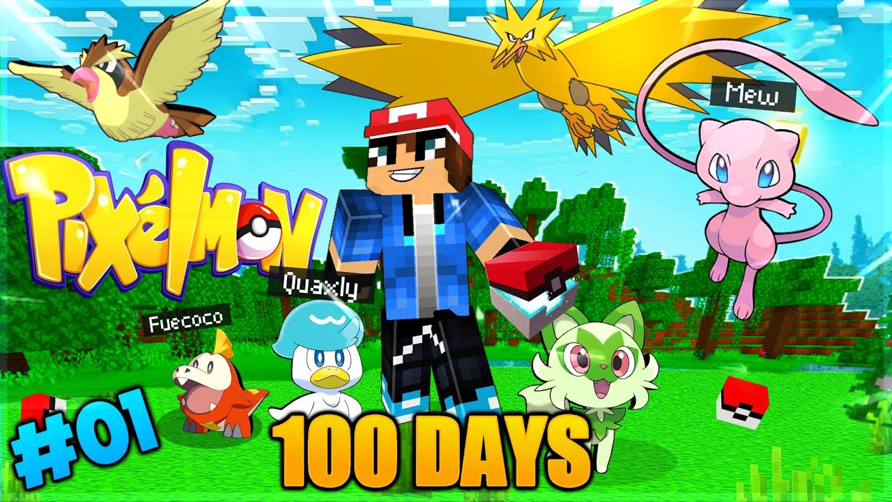 100 ДНЕЙ ВЫЖИВАНИЯ В MINECRAFT PIXELMON - Эпизод 1