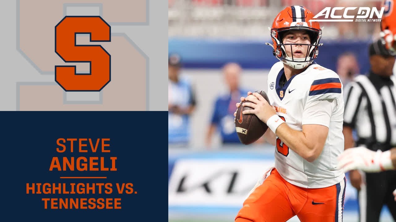 Syracuse's Steve Angeli Highlights vs. Tennessee