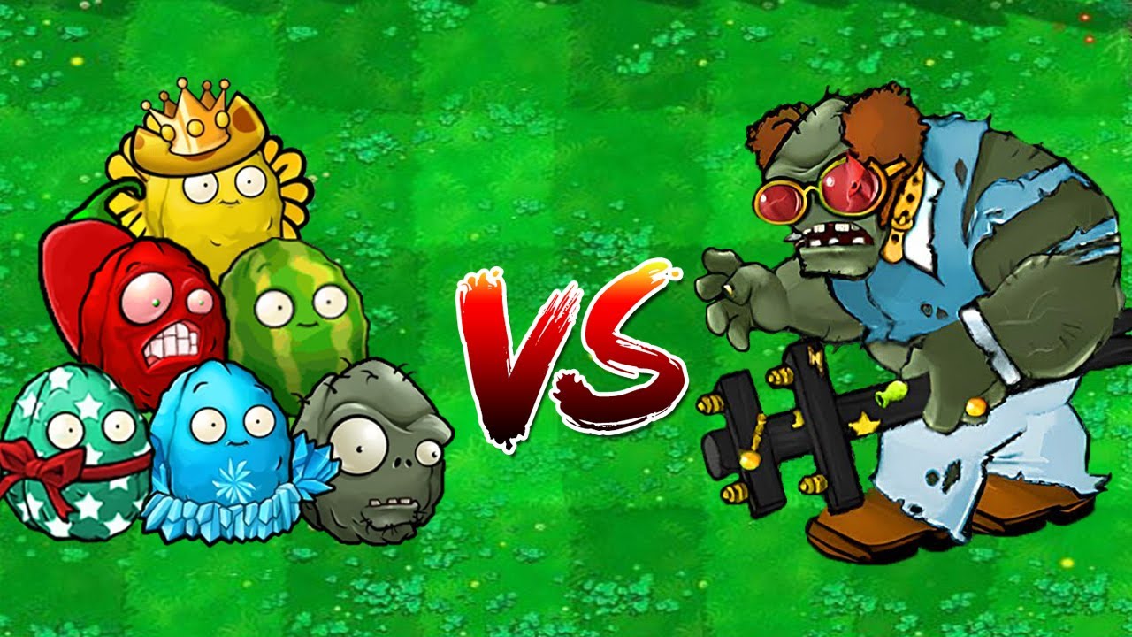 PVZ 1 Hybrid Challenge - 10 All Hybrid Wall-nut Vs 1 King Disco Gargantuar + EXTRA - Who Will Win?