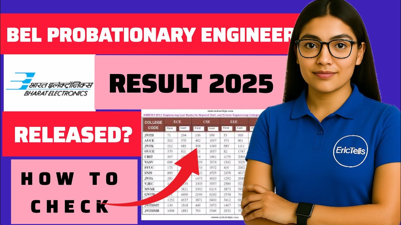 bel probationary result 2025 | bel probationary engineer exam result 2025