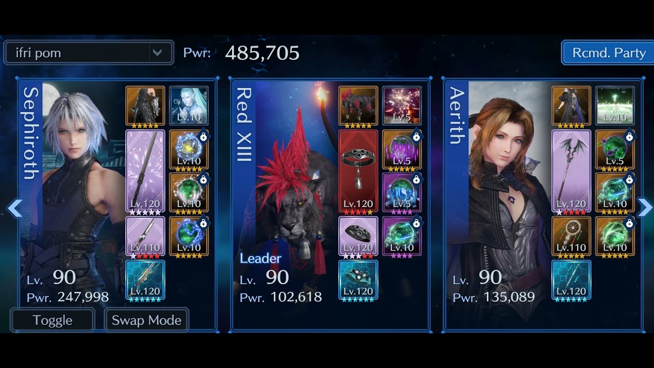 [FF7 Ever Crisis]: Ifrit EX2 (Citric OB0-Poison) #F2P
