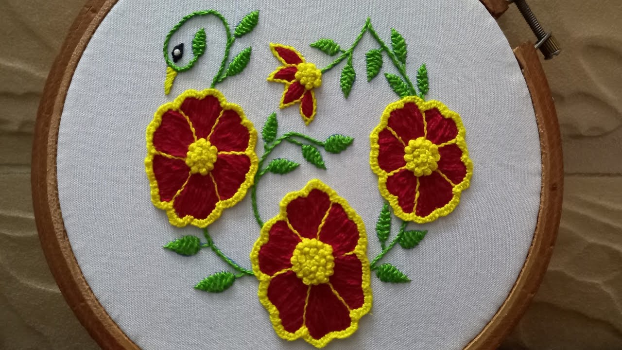 Beautiful duck 🦆 / Hand Embroidery for beginners @Heavenly Handmade Creations