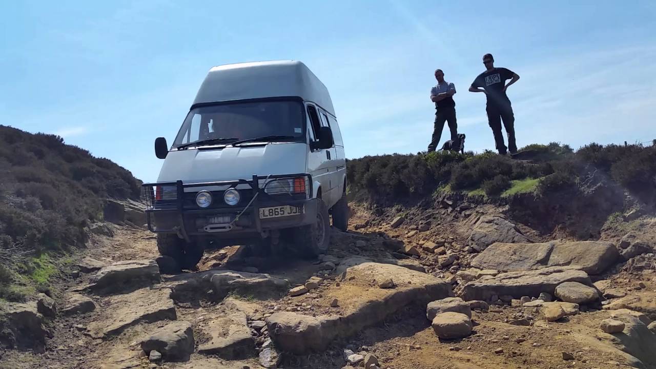Davs ford transit 4x4 camper. On ruttland Rigg.