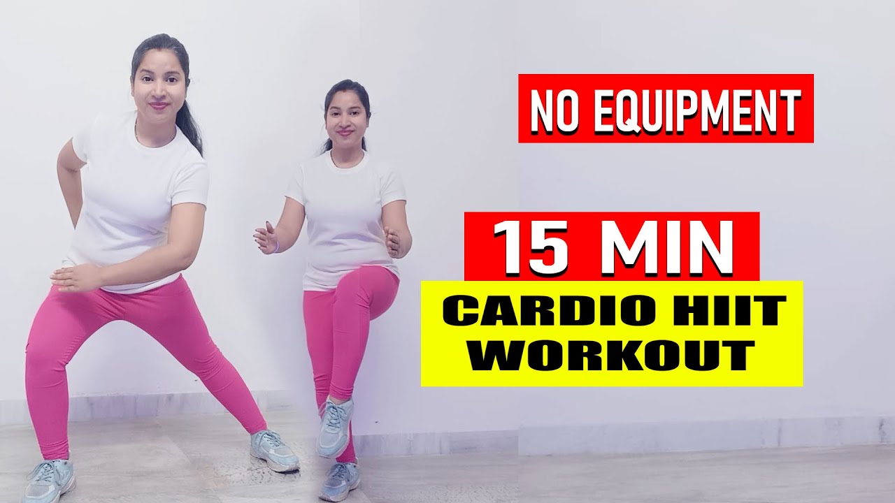 15 Min Cardio HIIT Workout at home - without equipment (Beginners) - Diet Dance Cardio Workout