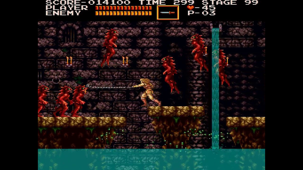 Akumajou Dracula / Castlevania (Sharp X68000) - 9th loop (maybe), 1st level