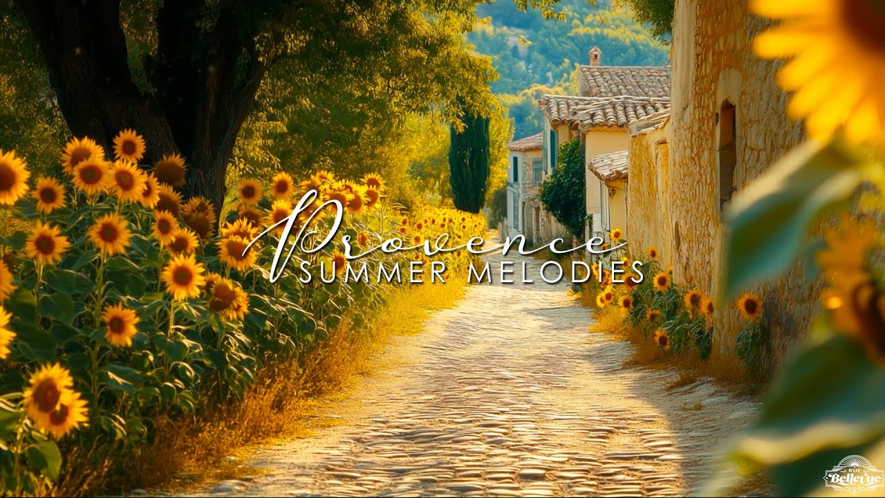 Provence Summer Afternoon ☀️🌻 Relaxing Traditional French Music & Nature Sounds