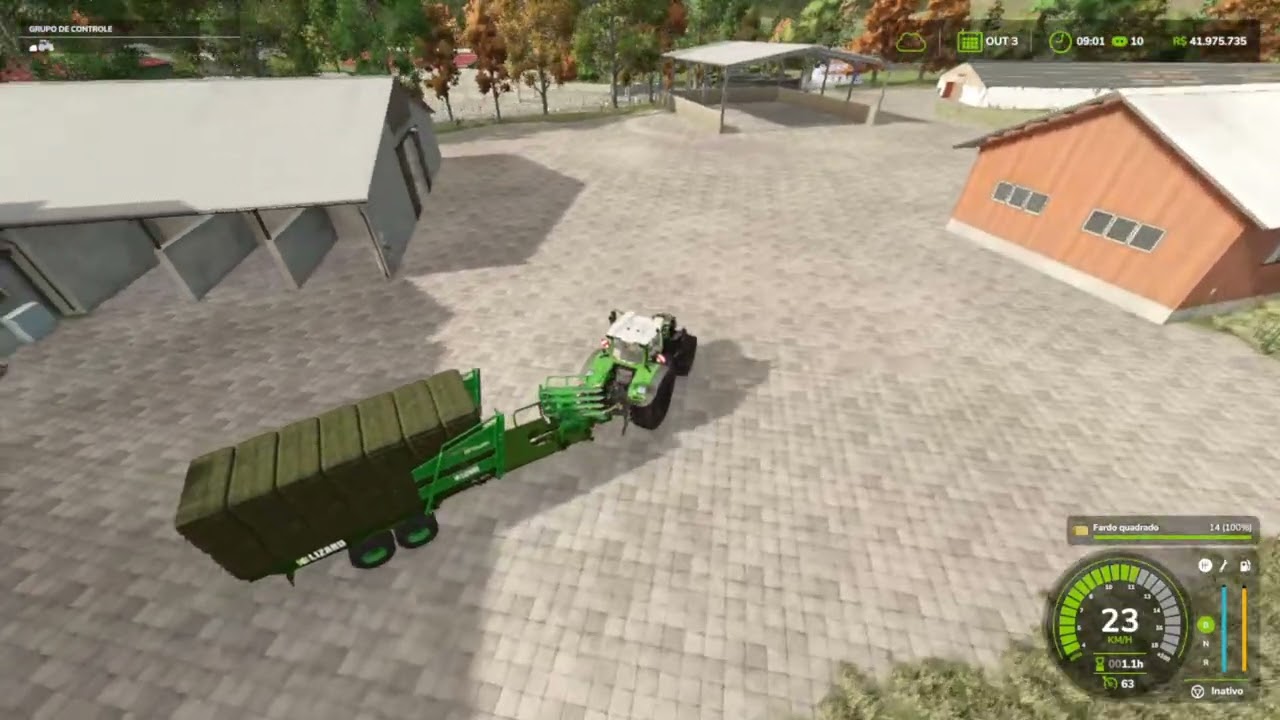 Treta🙄 na porteira TRATOR no arraste de REBOQUE - Farming Simulator 25..