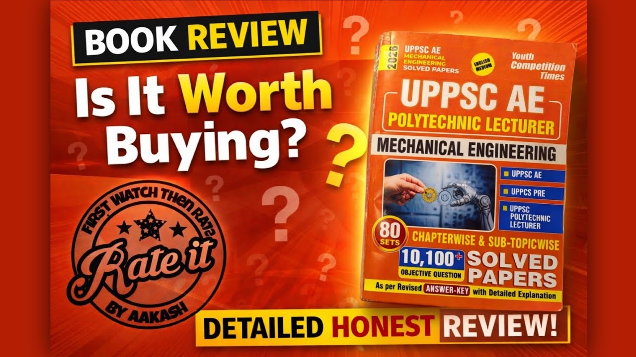 YCT UPPSC AE Polytechnic Lecturer Mechanical Engineering Book Review | UPPSC Polytechnic Lecturer