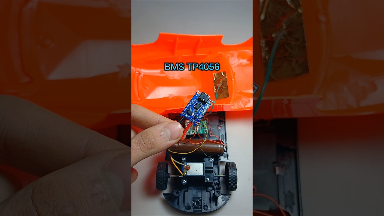 DIY Rechargeable Battery in RC Car!#diy #inventions #project #shorts