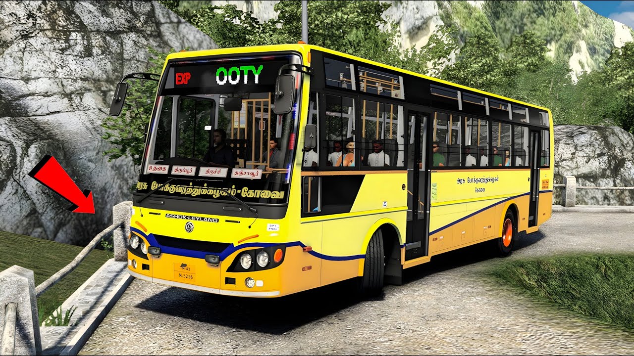 TNSTC BS6 BUS DRIVING ON | OFF ROAD | Realistic Driving|#ets2#tnstc#bus#playing#eurotrucksimulator2