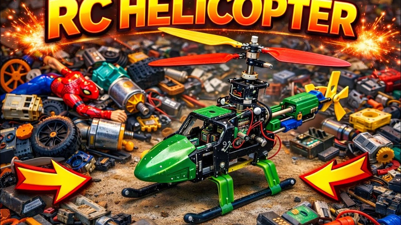 RC helicopter from Scrap| 