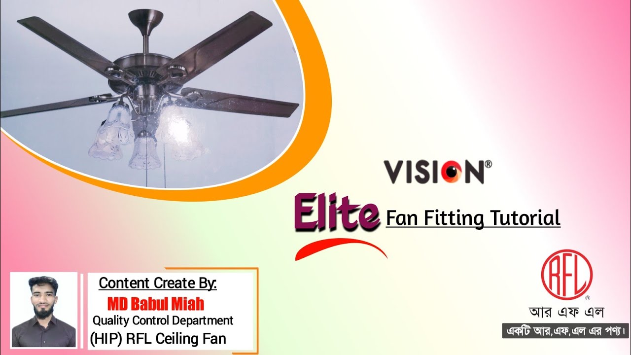 RFL Ceiling Fan Fitting Tutorial#RFL #Ceilingfan#Artoftech&design