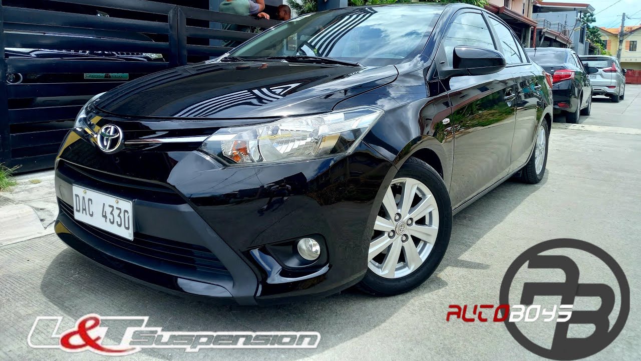 All stock vios 2018 with 195/55/15 on L&T lowering springs by Autoboys.