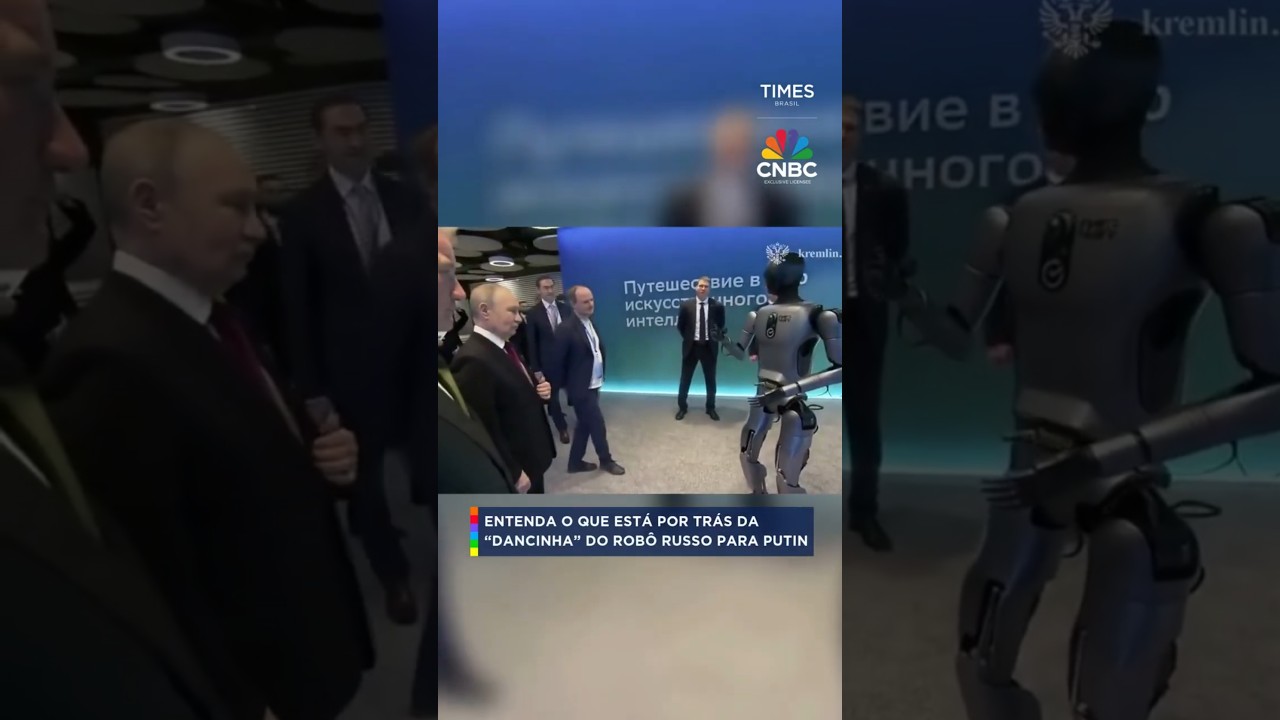 Entenda o que est&aacute; por tr&aacute;s da &ldquo;dancinha&rdquo; do rob&ocirc; russo para Putin #shorts