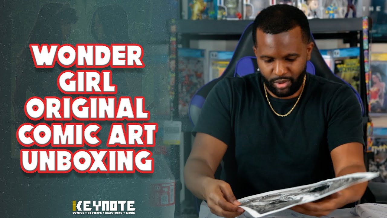 Comic Book Art Unboxing! - Original Wonder Girl Cover Art Issue #6 Yara Flor by Matteo Scalera