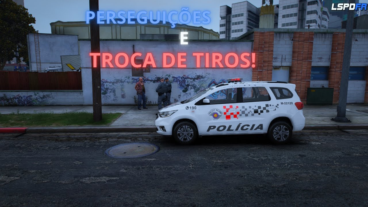 GTA V PMESP PATRULHAMENTO FRENÉTICO COM TROCA DE TIROS!