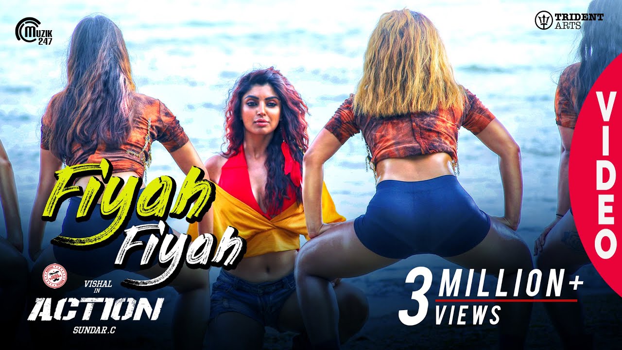 Action | Fiyah Fiyah Video Song | Vishal, Akanksha Puri | Hiphop Tamizha | Navz-47 | Sundar.C
