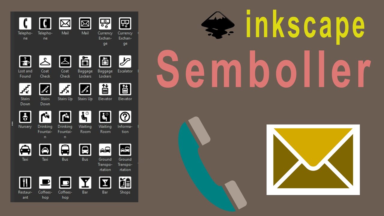 Inkscape - 22 | Symbols | Belgeye Sembol / Küçük Şekiller Eklemek