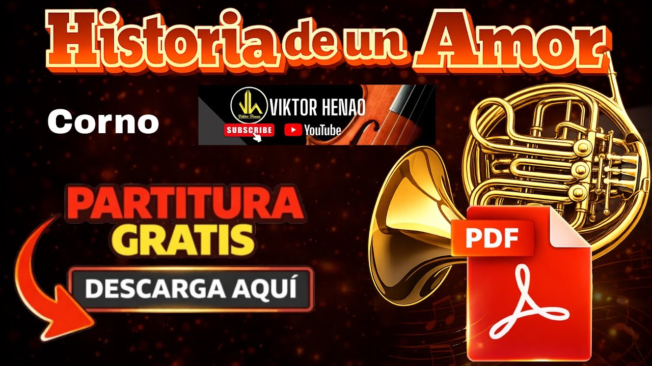 Como Tocar Historia de un Amor en Corno Francés | Partitura en PDF Gratis