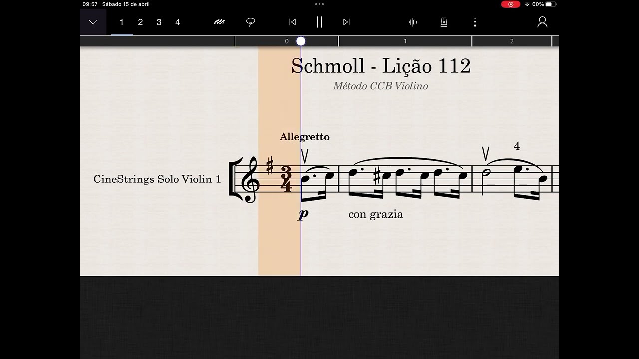 Lição 112 - Schmoll CCB - Violino